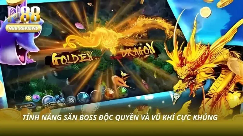 Cách Chơi Bắn Cá Thần Rồng N88 - Bật Mí Bí Kíp Thắng 2026 Giao diện sảnh game với đồ họa đại dương 3D rực rỡ